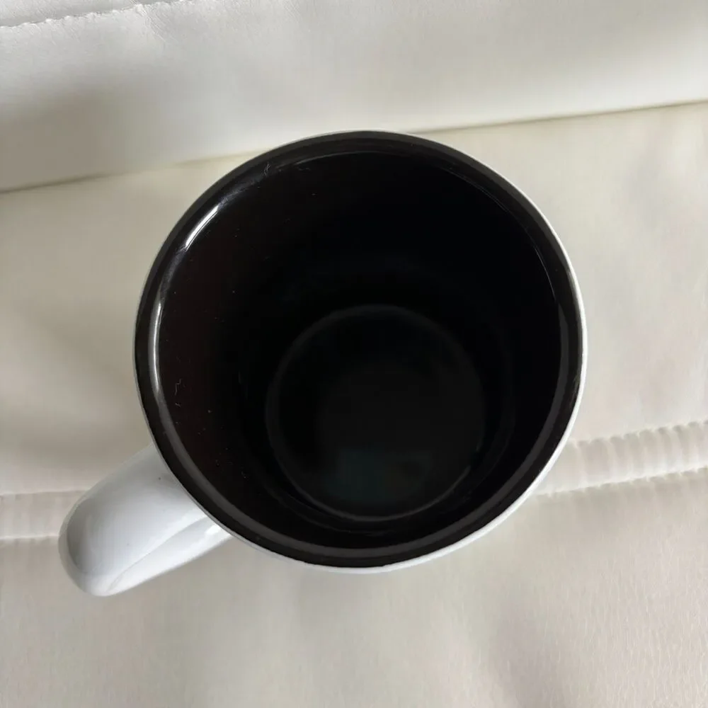Great Smoky Mountains Black Bear Ceramic Coffee Mug Black Interior Souvenir Cup